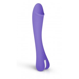 Фиолетовый вибратор для G-стимуляции Gili G-Spot Vibrator - 22 см.